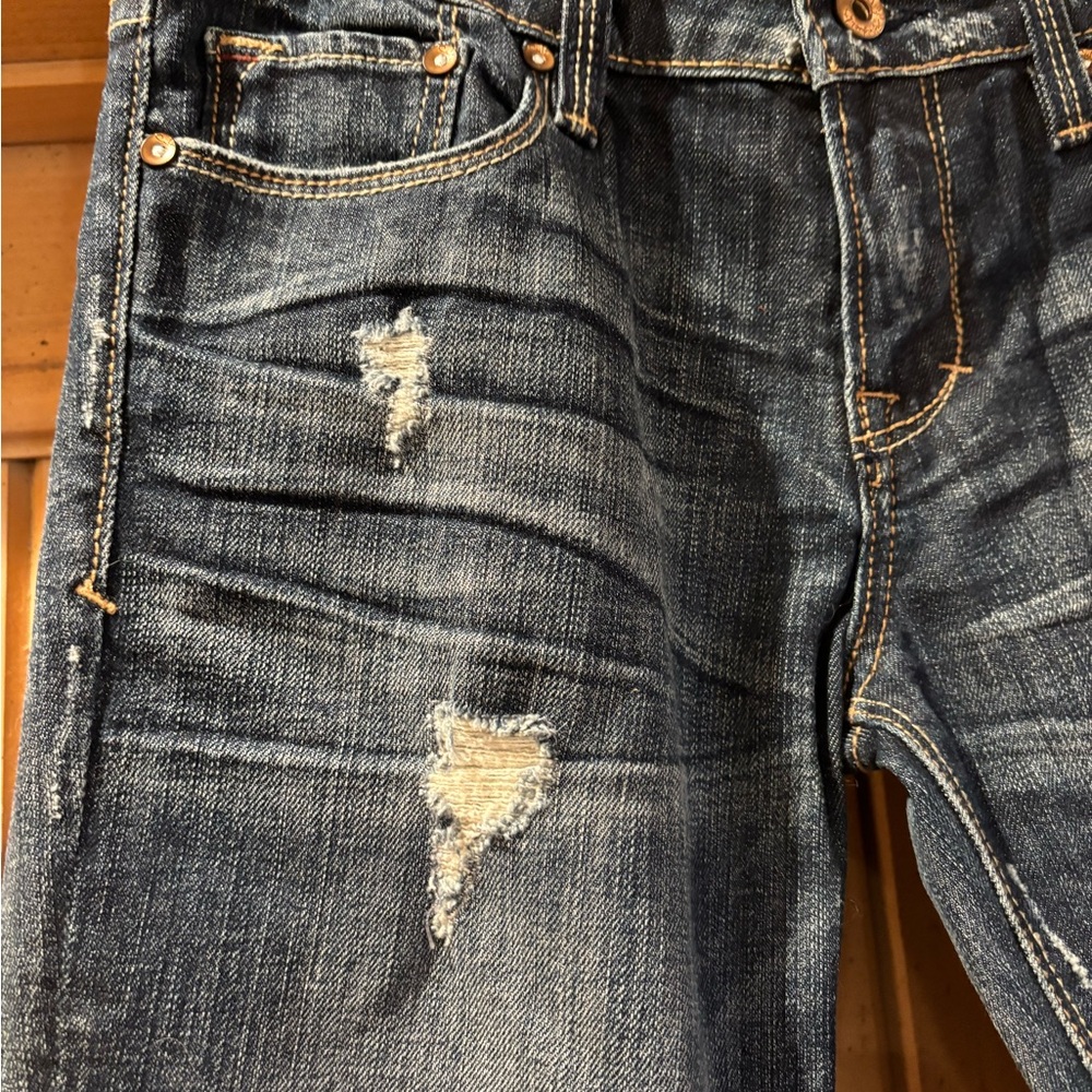 Cult of Individuality Dark Blue Distressed Jeans